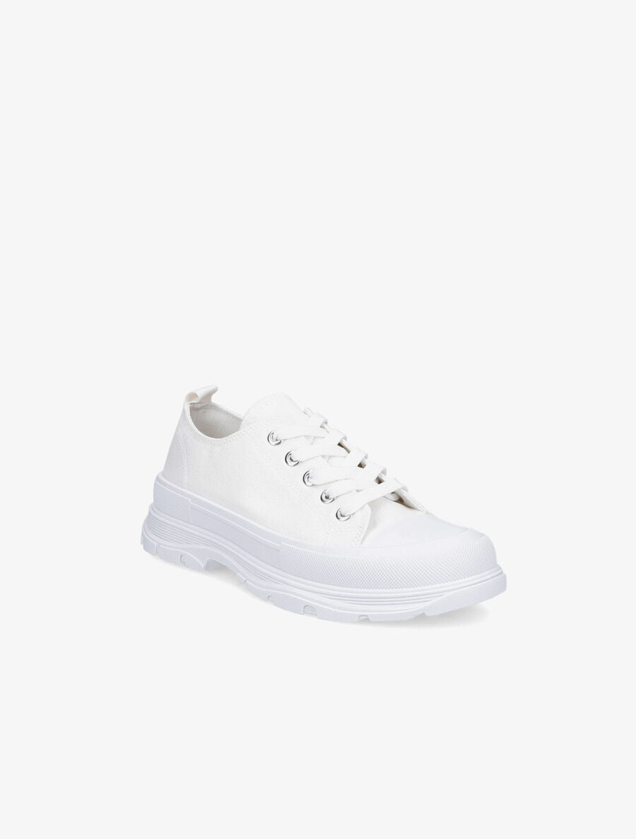 Tennis unies en toile - Blanc - 2