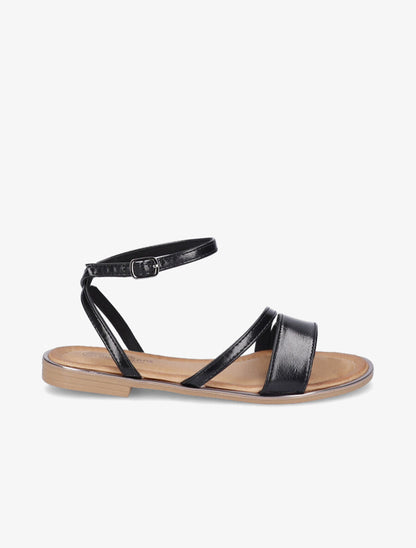 Nu-pieds à double brides - Noir - 3