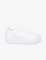 Baskets uni en simili - Blanc - 5