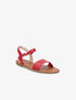 Nu-pieds basiques en simili - Rouge - 1