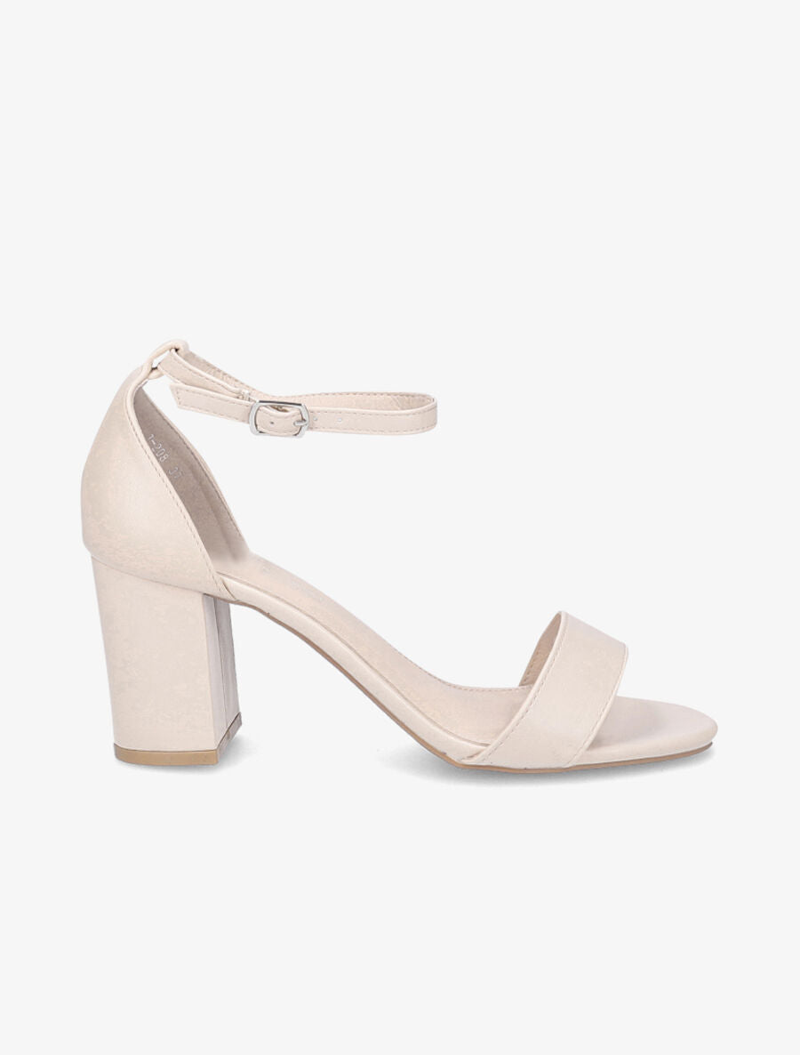 Sandales classiques en simili - Beige - 1