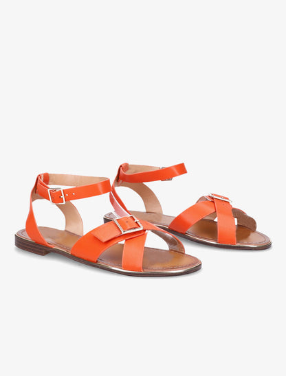 Nu-pieds à bride à boucle - Orange - 4