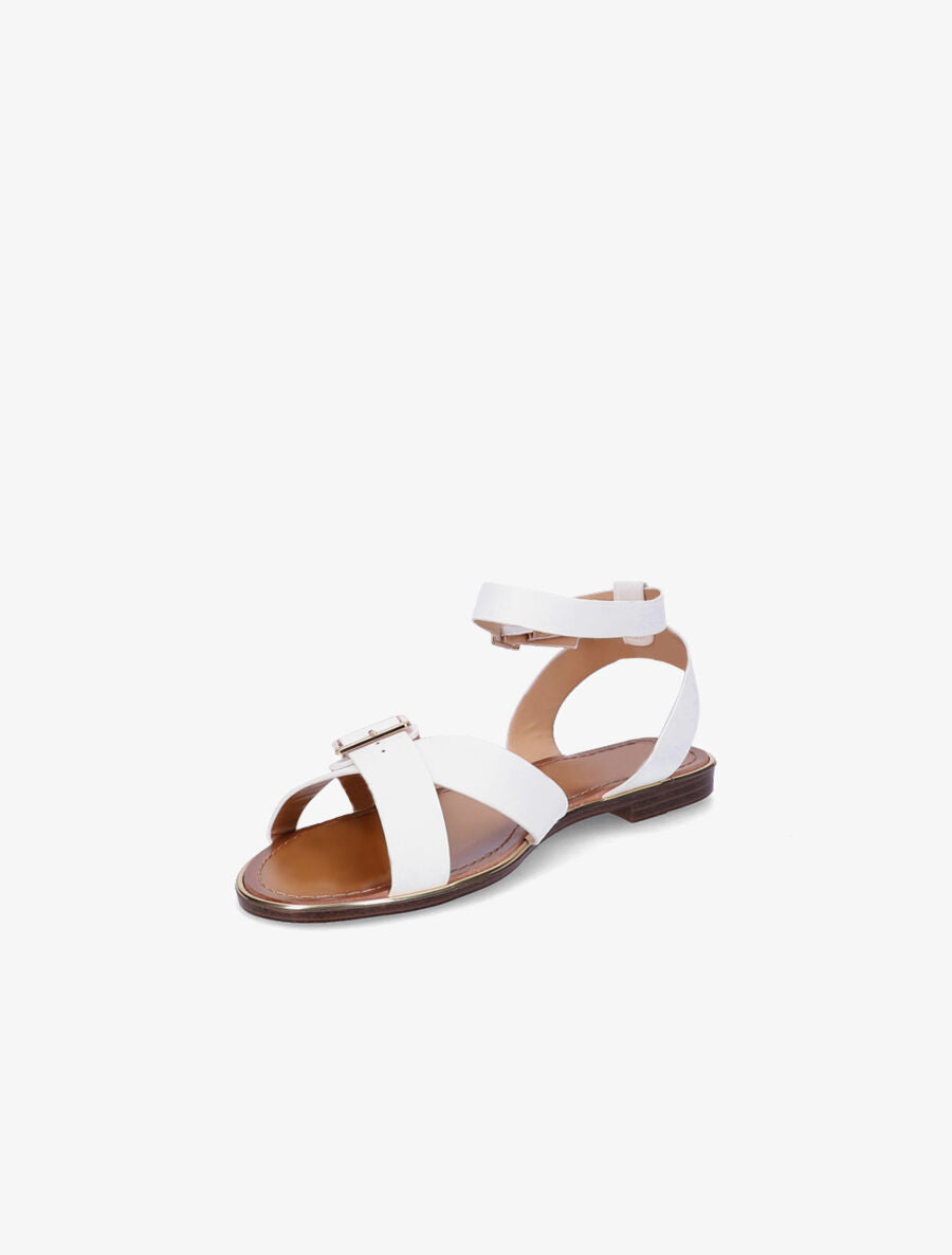 Nu-pieds à bride à boucle - Blanc - 3