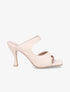 Mules asymétriques à entredoigt - Beige - 1