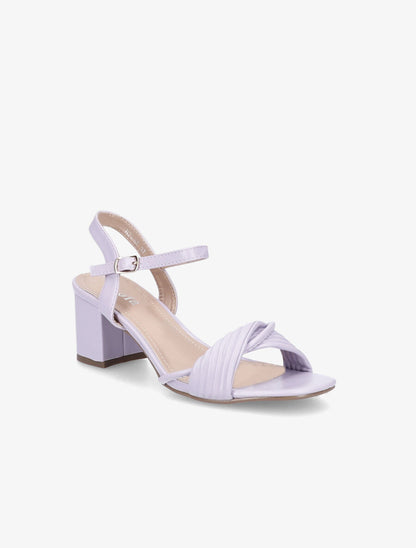 Sandales à brides entelacées - Lilas - 2