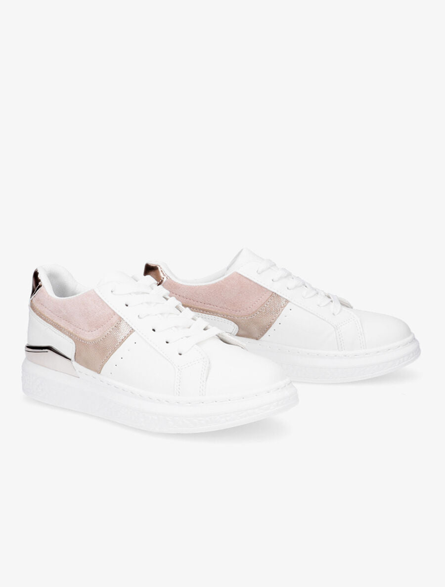 Baskets bi-matière irisées - Rose gold - 4