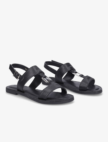 Nu-pieds à boucle géométrique - Noir - 4