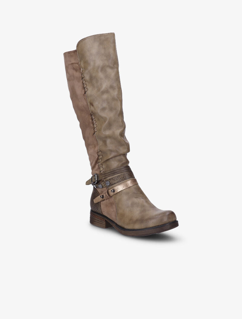 Bottes cavalières bi-matière - Kaki - 3