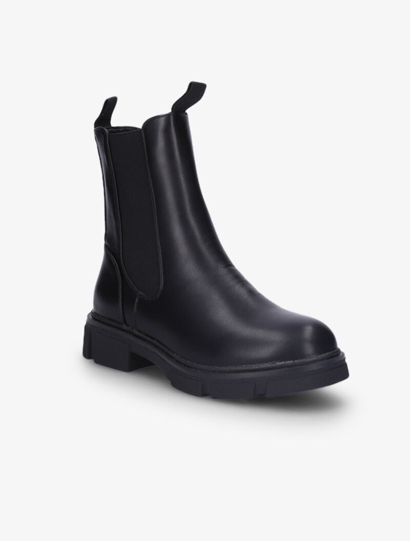 Boots à zip et semelles crantées - Noir - 3