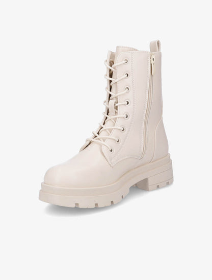 Rangers à semelle crantée et zip - Beige - 3