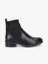 Bottines bi-matière style chaussette - Noir - 1