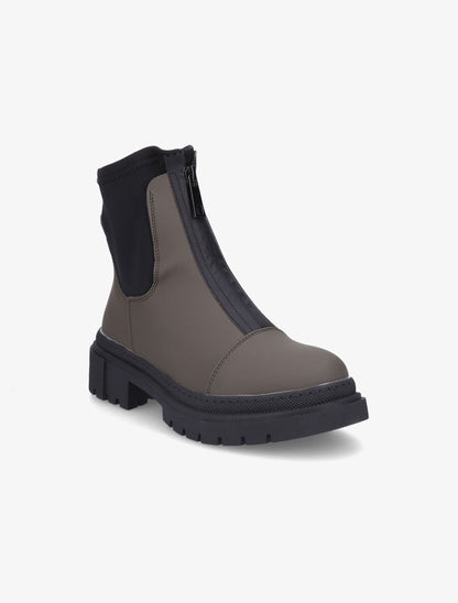 Boots montantes à zip - Kaki - 2