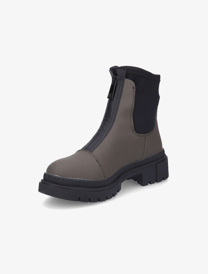 Boots montantes à zip - Kaki - 3