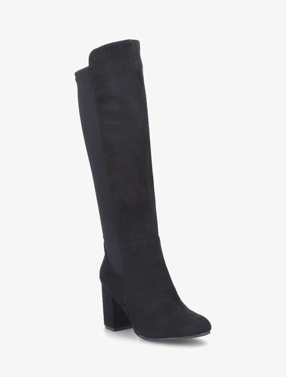 Bottes bi-matière à talon - Noir - 2