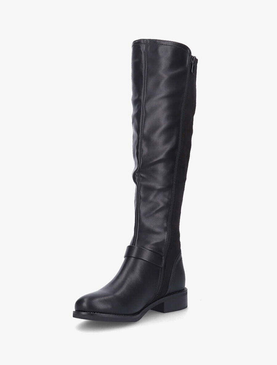 Bottes cavalières bi-matière - Noir - 3