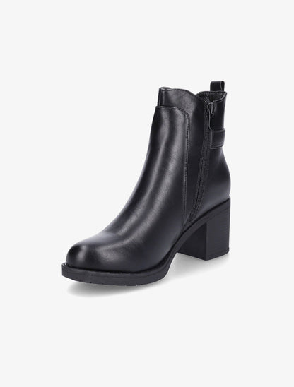 Bottines à talon et boucle - Noir - 3