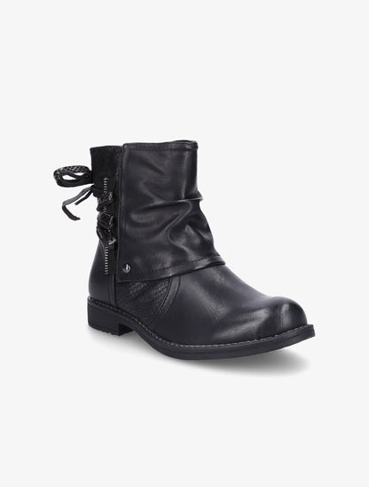 Bottines montantes corsetées - Noir - 2