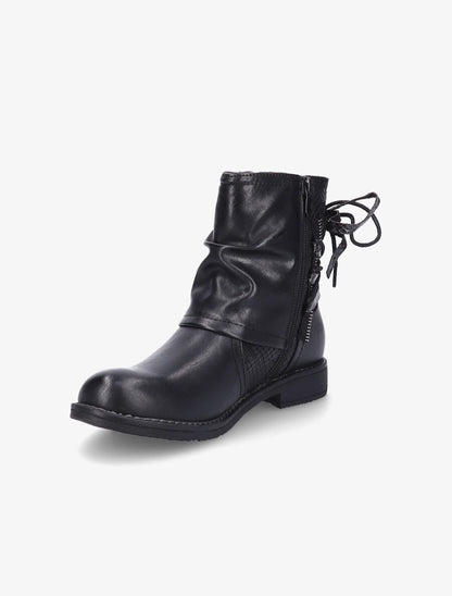 Bottines montantes corsetées - Noir - 3