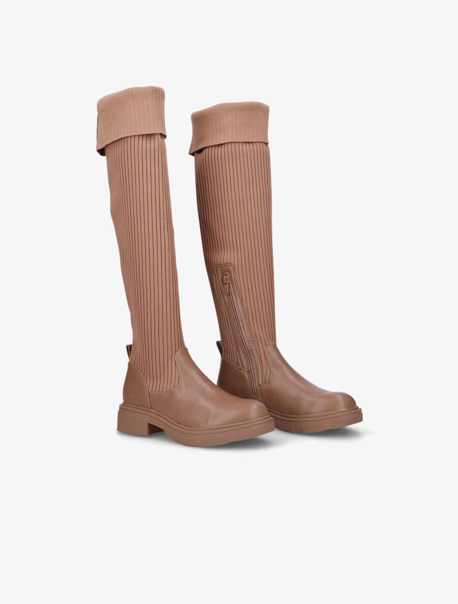 Cuissardes côtelées - Taupe - 4