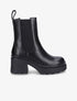 Boots crantées à semelle plateforme - Noir - 5