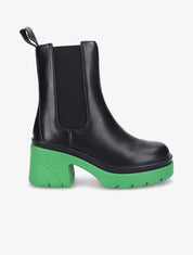 Boots crantées à semelle plateforme - Vert - 1