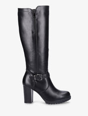 Bottes à talon et zip - Noir - 5