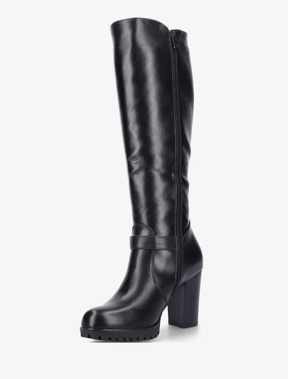 Bottes à talon et zip - Noir - 3