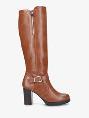 Bottes à talon et zip - Camel - 1
