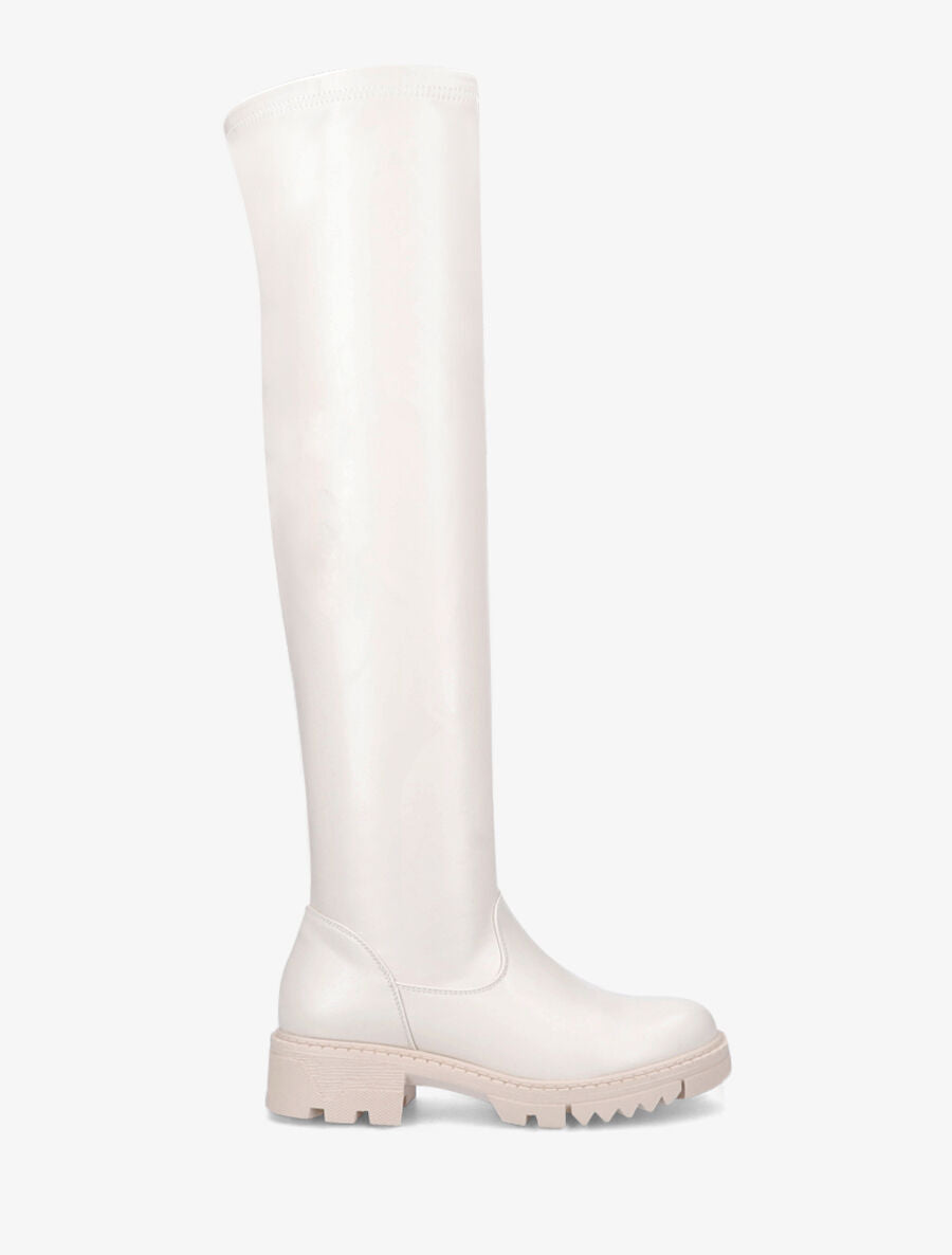 Cuissardes en simili - Beige - 1