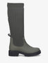 Bottes style chaussettes à semelles crantées - Kaki - 1