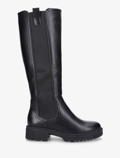 Bottes élastiquées à semelles crantées - Noir - 1