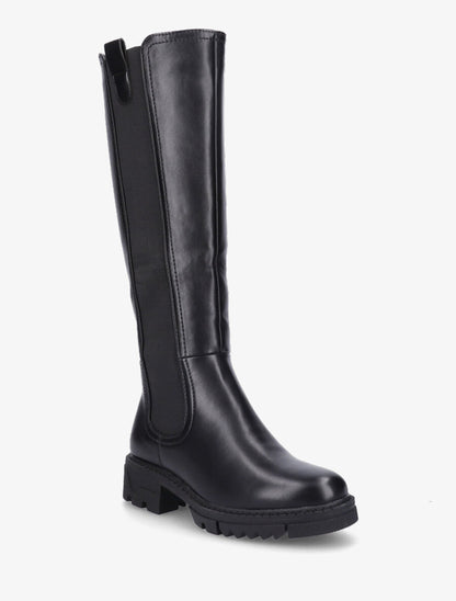 Bottes élastiquées à semelles crantées - Noir - 2