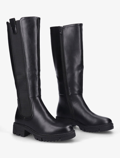 Bottes élastiquées à semelles crantées - Noir - 4