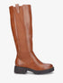 Bottes élastiquées à semelles crantées - Camel - 1