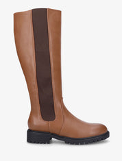 Bottes élastiquées à semelle crantée - Camel - 1