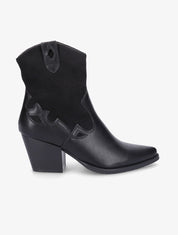 Santiags bi-matière - Noir - 5