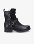 Boots montantes bi-matière à sangle - Noir - 5