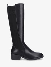 Bottes à contrefort en tissu - Noir - 1