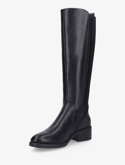Bottes à contrefort en tissu - Noir - 3
