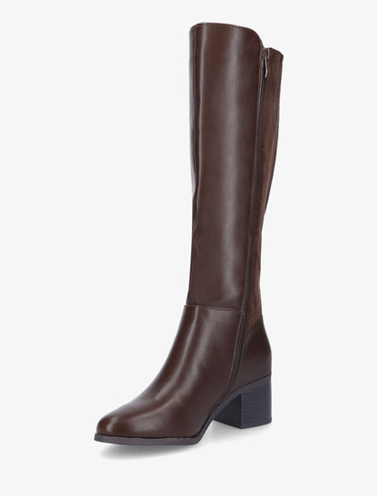 Bottes à contrefort suédé - Marron - 3