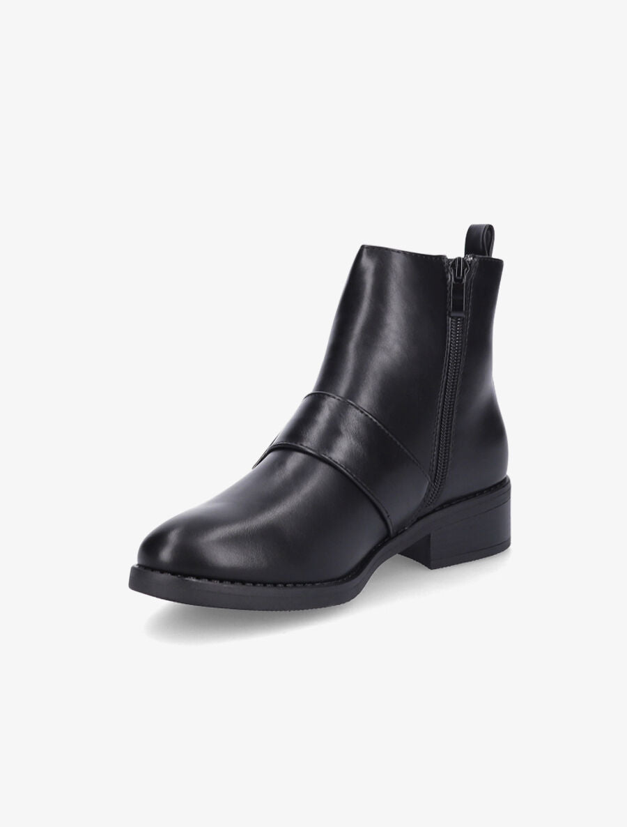 Bottines à bride carrée - Noir - 3