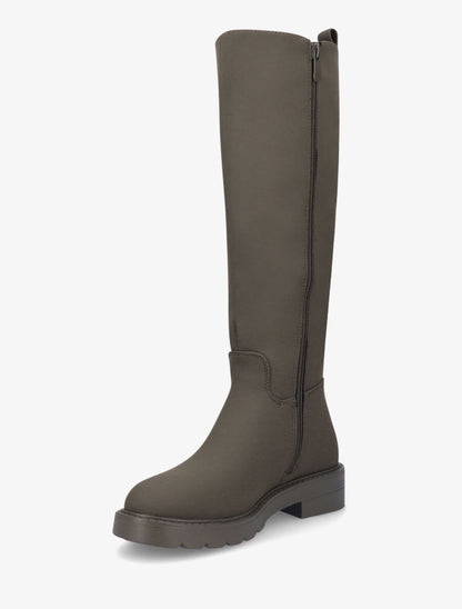 Bottes en simili effet gomme - Kaki - 3