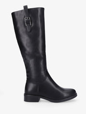 Bottes en simili à boucle - Noir - 1