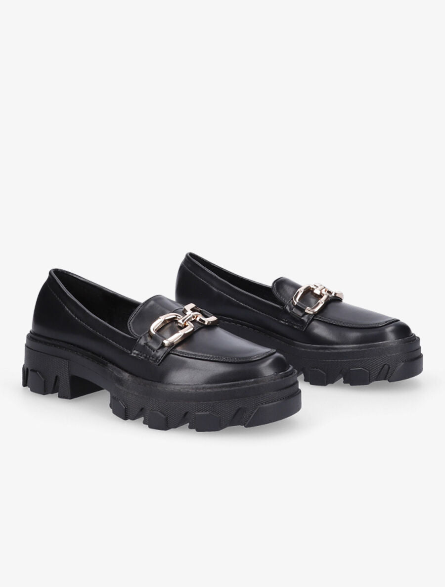 Mocassins à double anneaux - Noir - 4