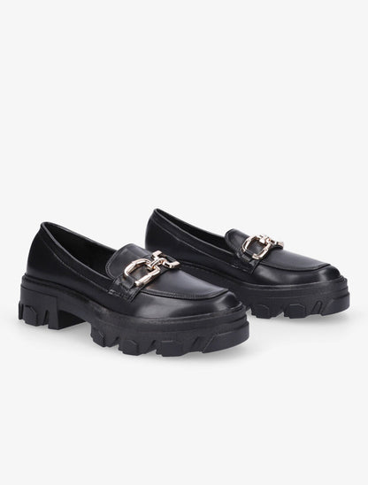 Mocassins à double anneaux - Noir - 4