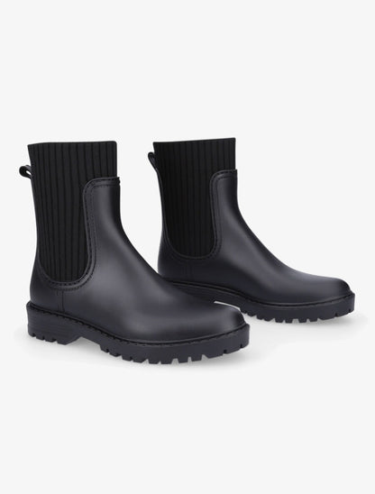 Bottines style chaussettes - Noir - 4