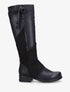 Bottes bi-matière à talon stylisé - Noir - 1