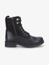 Bottines bi-matière et talon texturé - Noir - 1