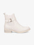 Bottines plates en simili - Beige - 5