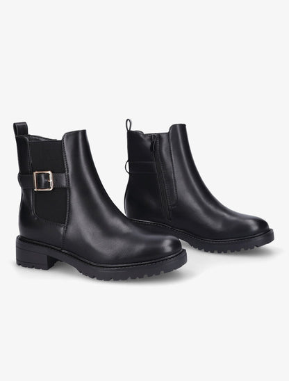 Bottines classiques élastiquées à boucle - Noir - 4